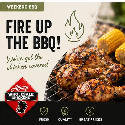 Chicken on a barbecue